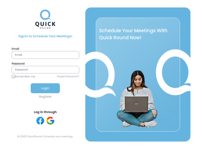 Quick Round - Schedule Meeting Web App